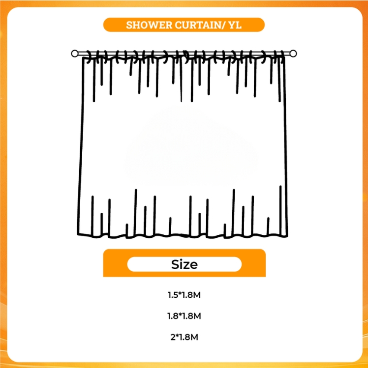 3D shower curtain - Arcane Shop
