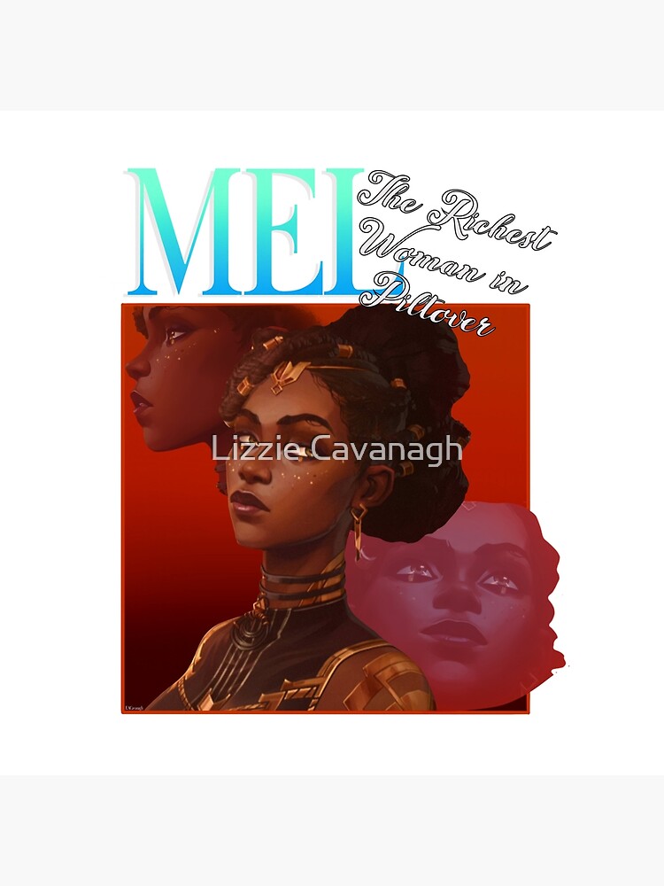 90s Mel Medarda Throw Pillow - Image 2