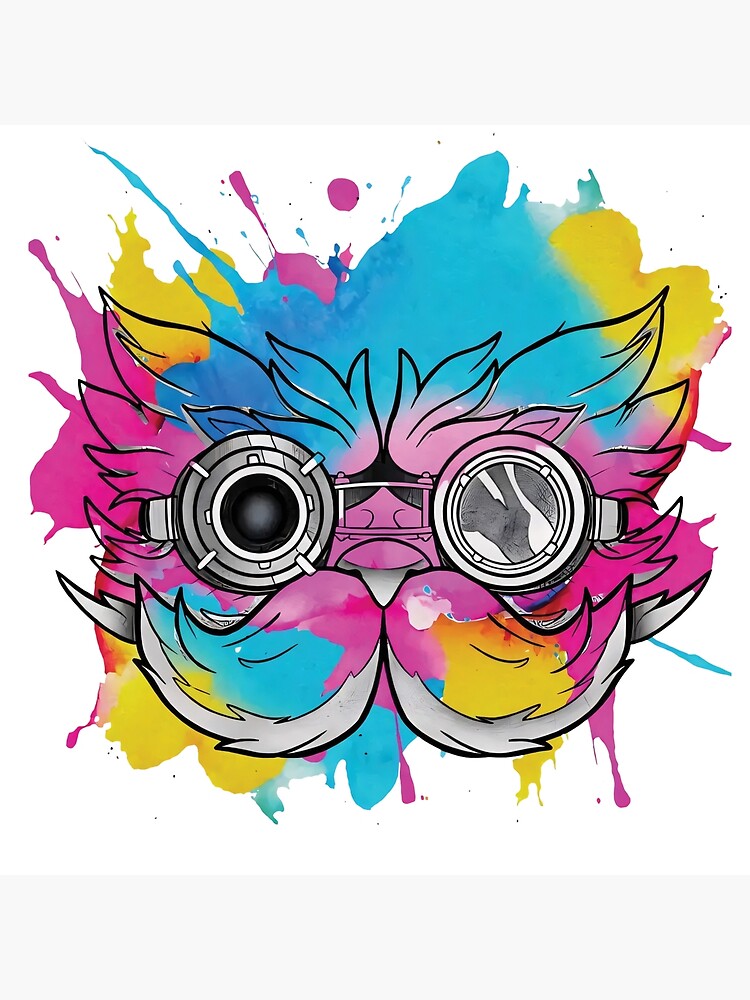 Heimerdinger Professor Arcane Character Throw Pillow - Image 2
