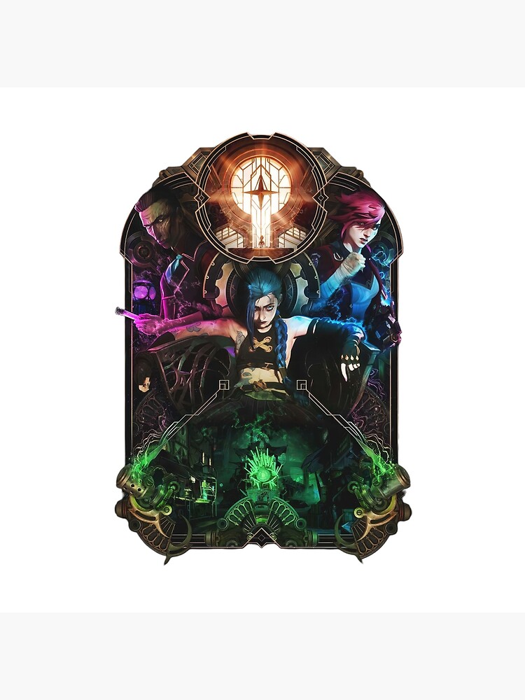 Arcane Three Characters Throw Pillow - Image 2