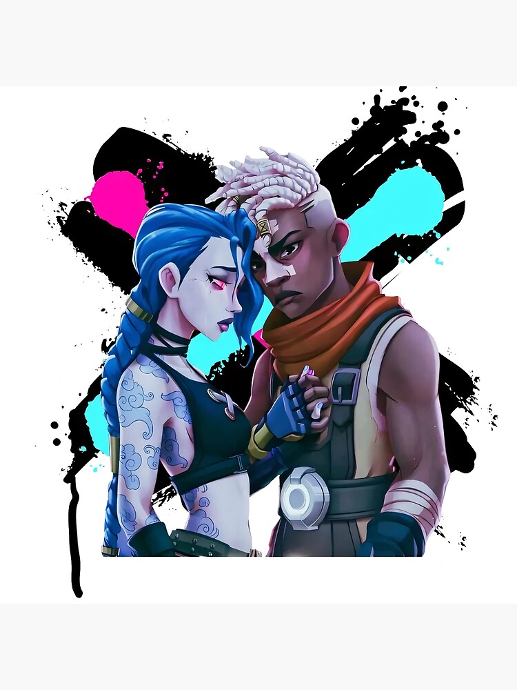 Jinx Ekko Arcane Movies Riot League Of Legends Throw Pillow - Image 2