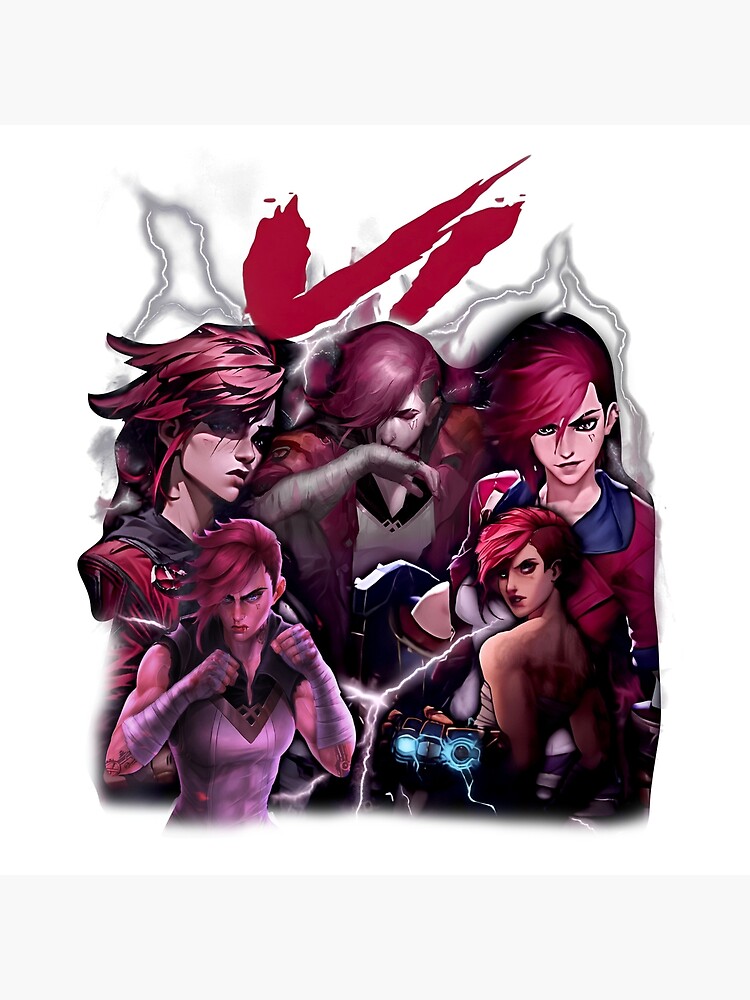 Arcane Vi Profile Throw Pillow - Image 2