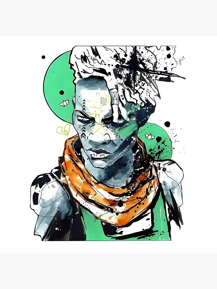 Ekko Arcane Colorful Throw Pillow - Image 2