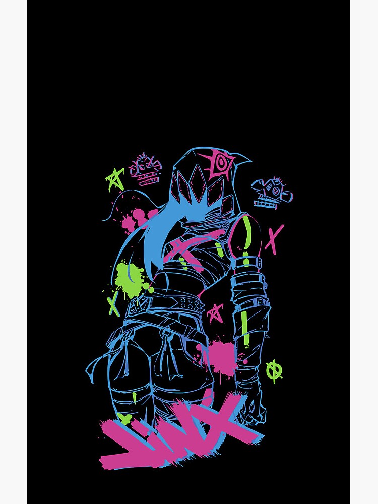 Jinx Arcane Powder Graphic Shower Curtain - Image 2