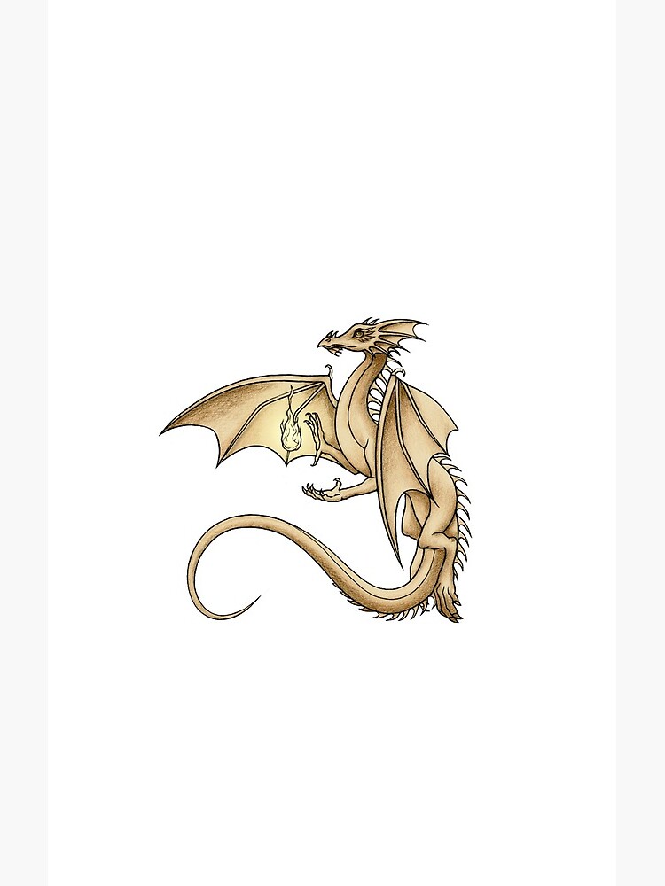 Arcane Golden Dragon Shower Curtain - Image 2
