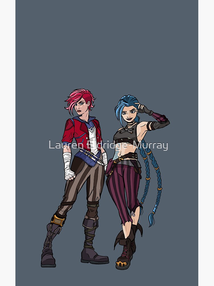 Arcane Vi And Jinx Shower Curtain - Image 2