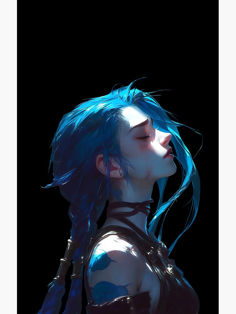Arcane Jinx Sad Shower Curtain - Image 2