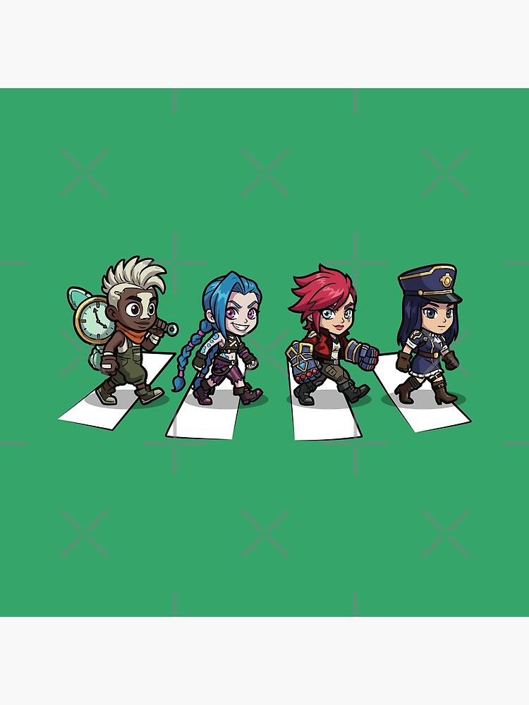 Arcane Chibi Crossover Abbey Road Style Tapestry - Image 2