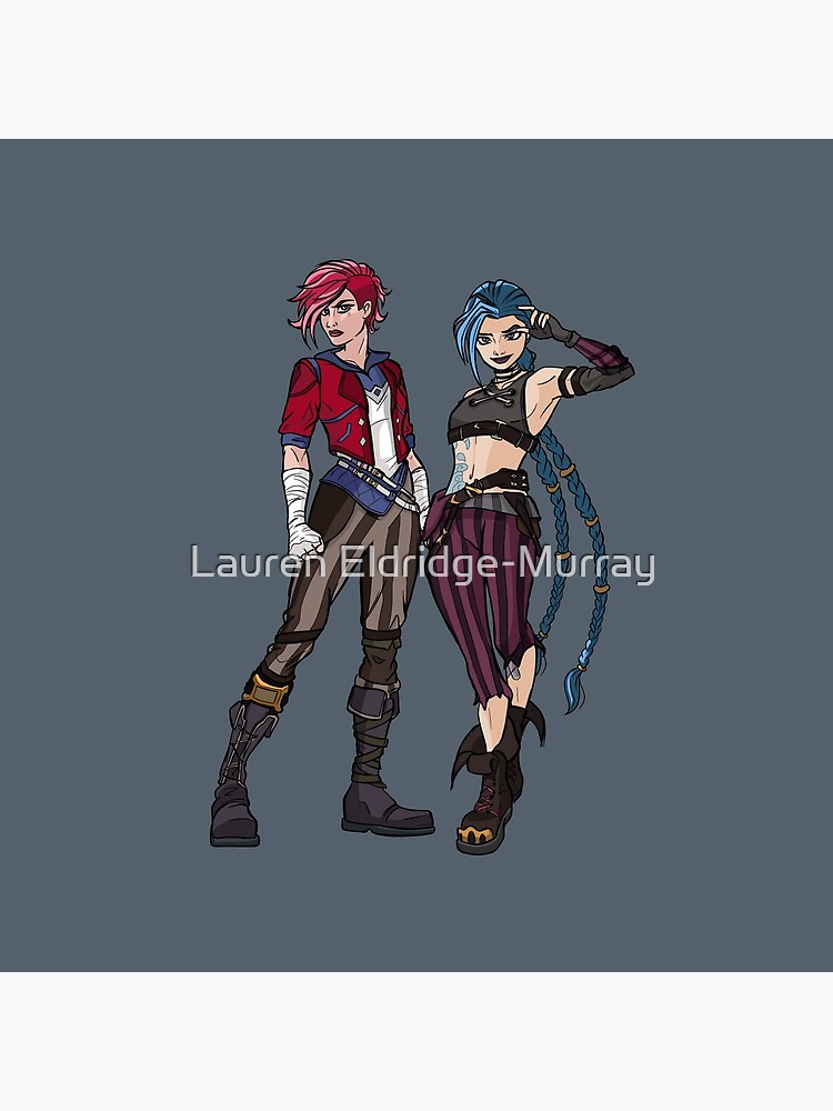 Arcane Vi And Jinx Tapestry - Image 2