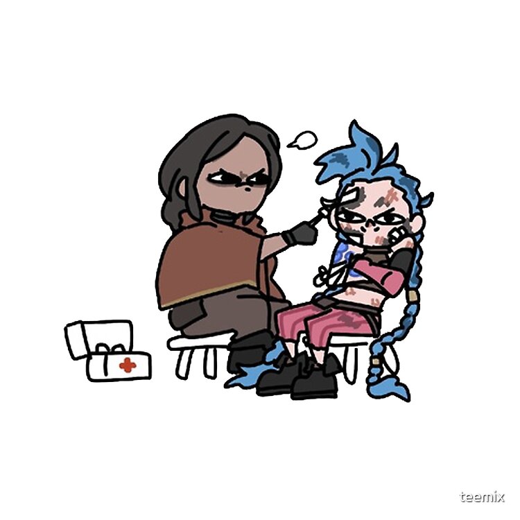Sevika And Jinx Chibi Tote Bag - Image 2
