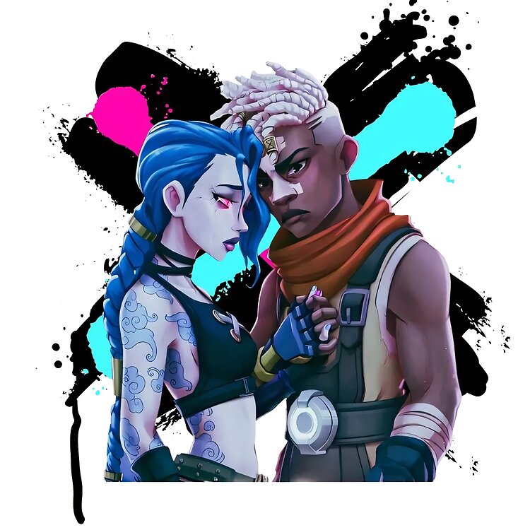 Jinx Ekko Arcane Movies Riot League Of Legends Tote Bag - Image 2