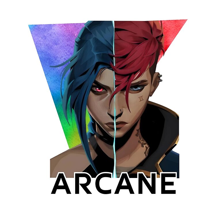 Arcane Vi And Jinx Cool Tote Bag - Image 2