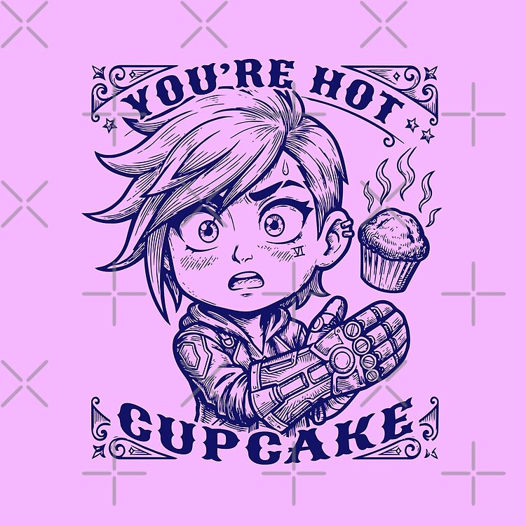 Vi Chibi Vintage Art Design You Re Hot Cupcake Arcane Tote Bag - Image 2