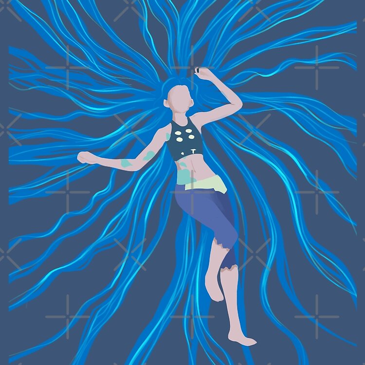 Jinx Blue Hair Tote Bag - Image 2