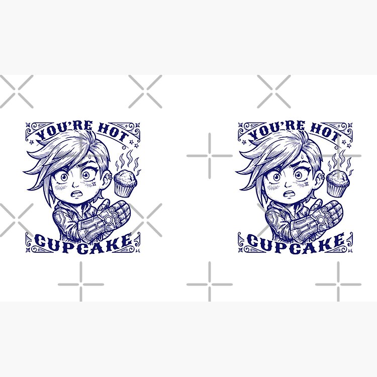 Vi Chibi Vintage Art Design You Re Hot Cupcake Arcane Mug - Image 2