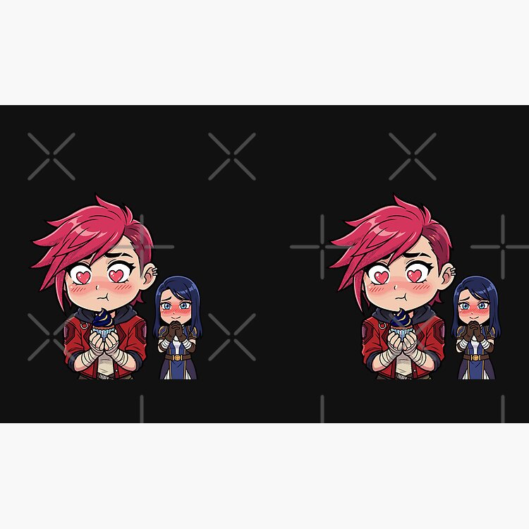 Arcane Vi And Caitlyn Love Scene Cute Cupcake Moment Mug - Image 2