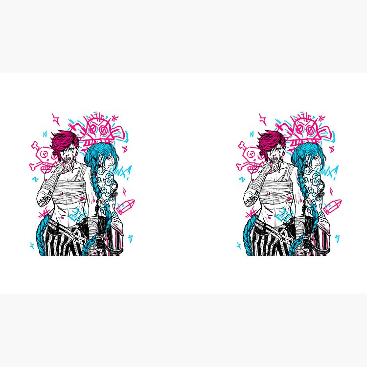 Jinx Vi Arcane Graphic Style Mug - Image 2