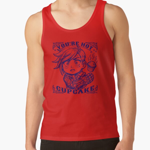 Vi Chibi Vintage Art Design You Re Hot Cupcake Arcane Tank Top - Image 4
