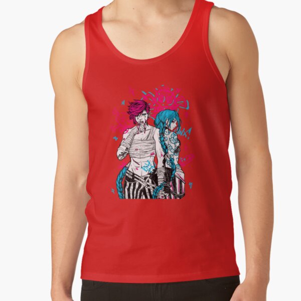 Jinx Vi Arcane Graphic Style Tank Top - Image 4