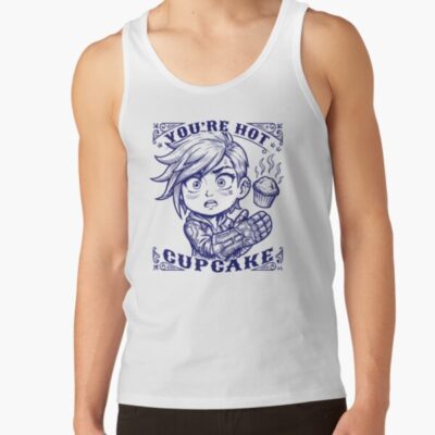 Vi Chibi Vintage Art Design You Re Hot Cupcake Arcane Tank Top