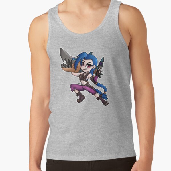 Jinx Arcane Chibi Tank Top - Image 3