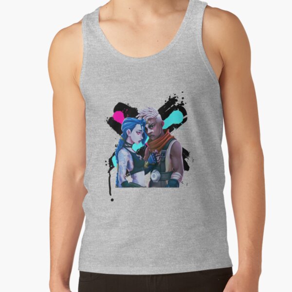 Jinx Ekko Arcane Movies Riot League Of Legends Tank Top - Image 3