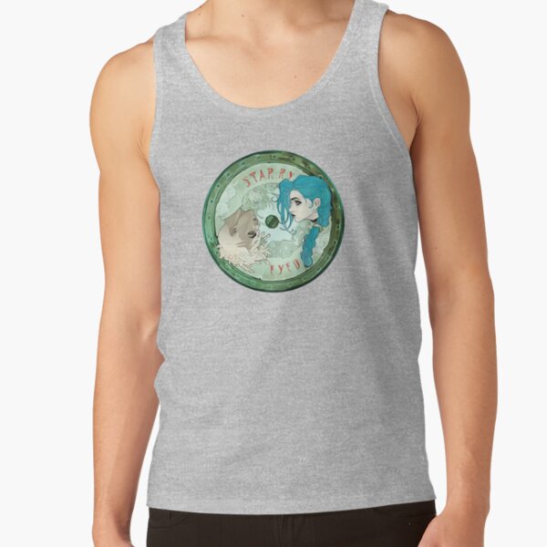 Arcane Jinx And Ekko Vynil Record Tank Top - Image 3