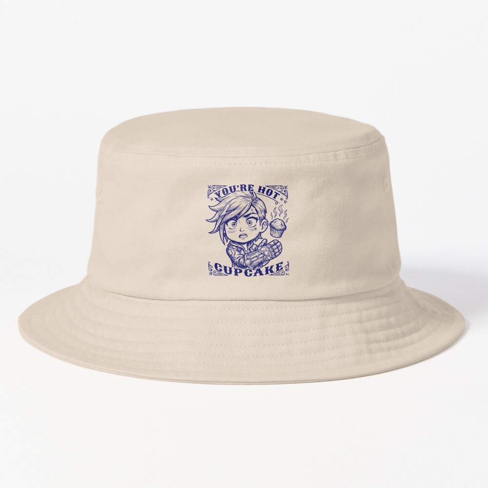 Vi Chibi Vintage Art Design You Re Hot Cupcake Arcane Bucket Hat