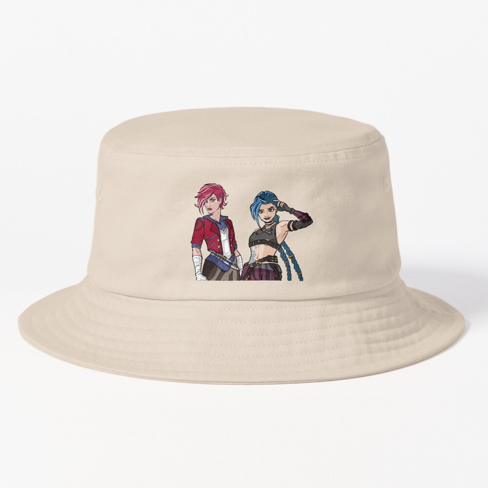 Arcane Vi And Jinx Cool Bucket Hat