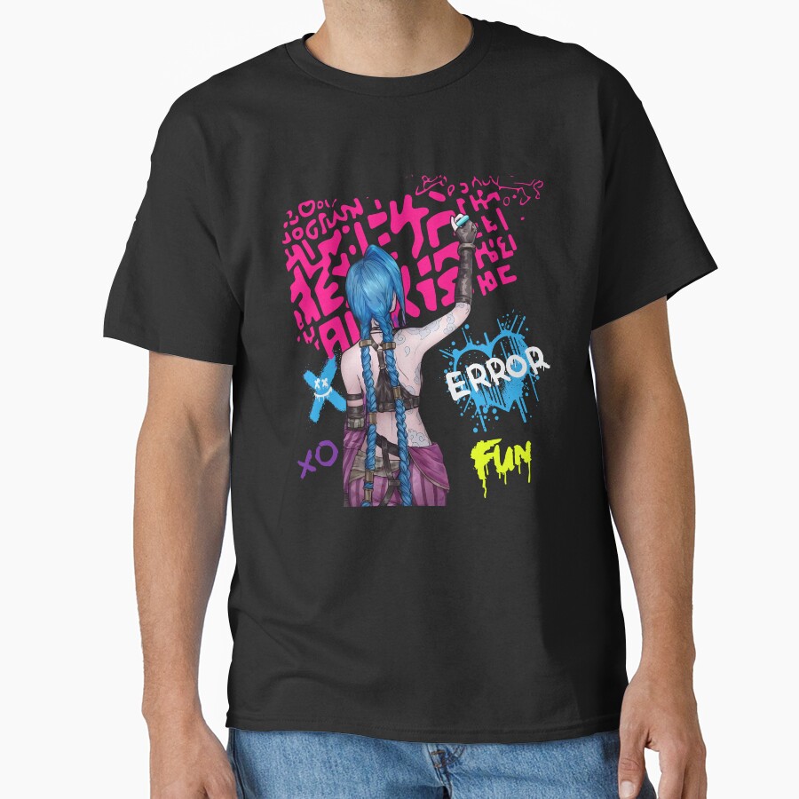 Jinx Arcane Graphic Style T-shirt