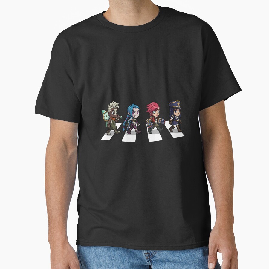 Arcane Chibi Crossover Abbey Road Style T-shirt - Image 2
