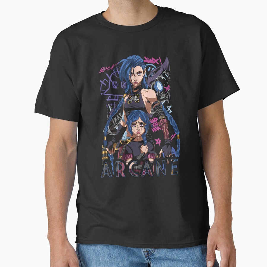 Jinx Two Versions Arcane T-shirt