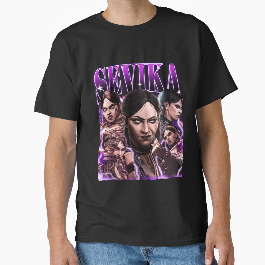 Arcane Sevika Purple Design T-shirt