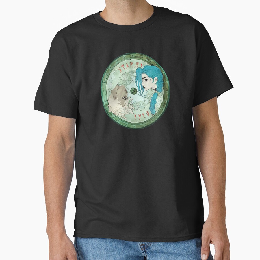 Arcane Jinx And Ekko Vynil Record T-shirt
