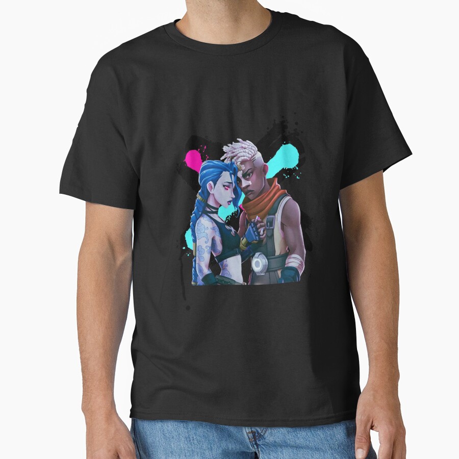 Jinx Ekko Arcane Movies Riot League Of Legends T-shirt