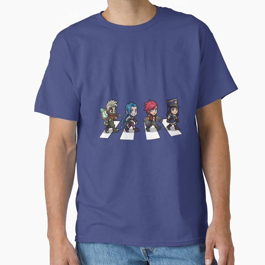 Arcane Chibi Crossover Abbey Road Style T-shirt - Image 4