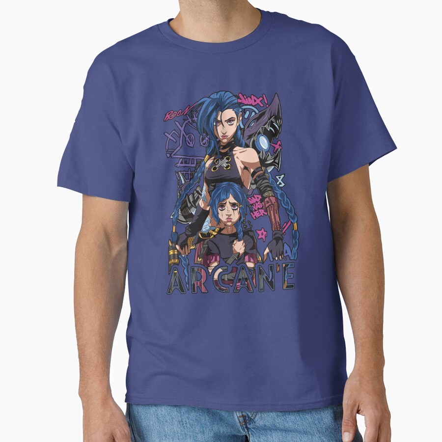 Jinx Two Versions Arcane T-shirt - Image 4