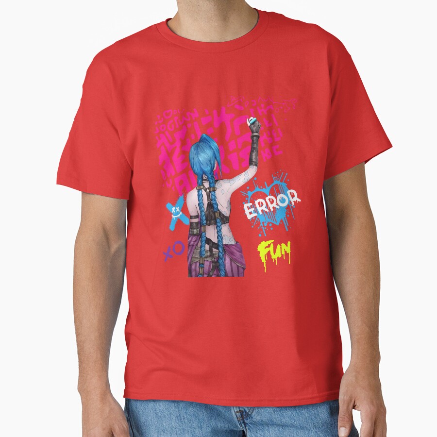 Jinx Arcane Graphic Style T-shirt - Image 5