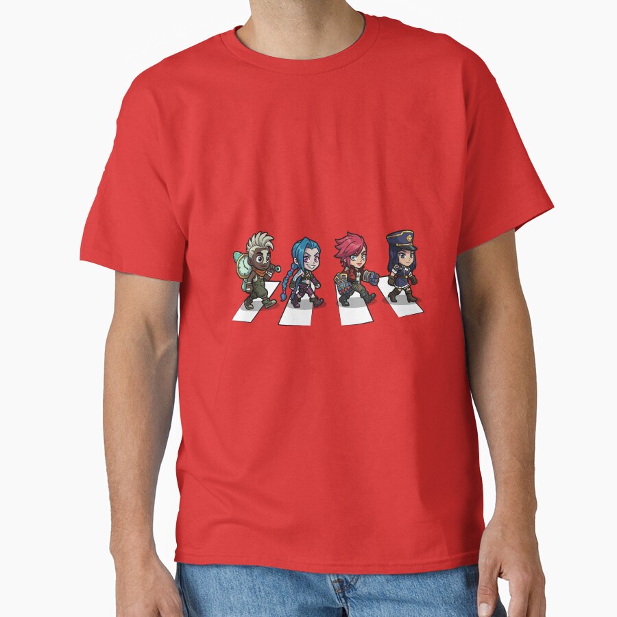 Arcane Chibi Crossover Abbey Road Style T-shirt - Image 5