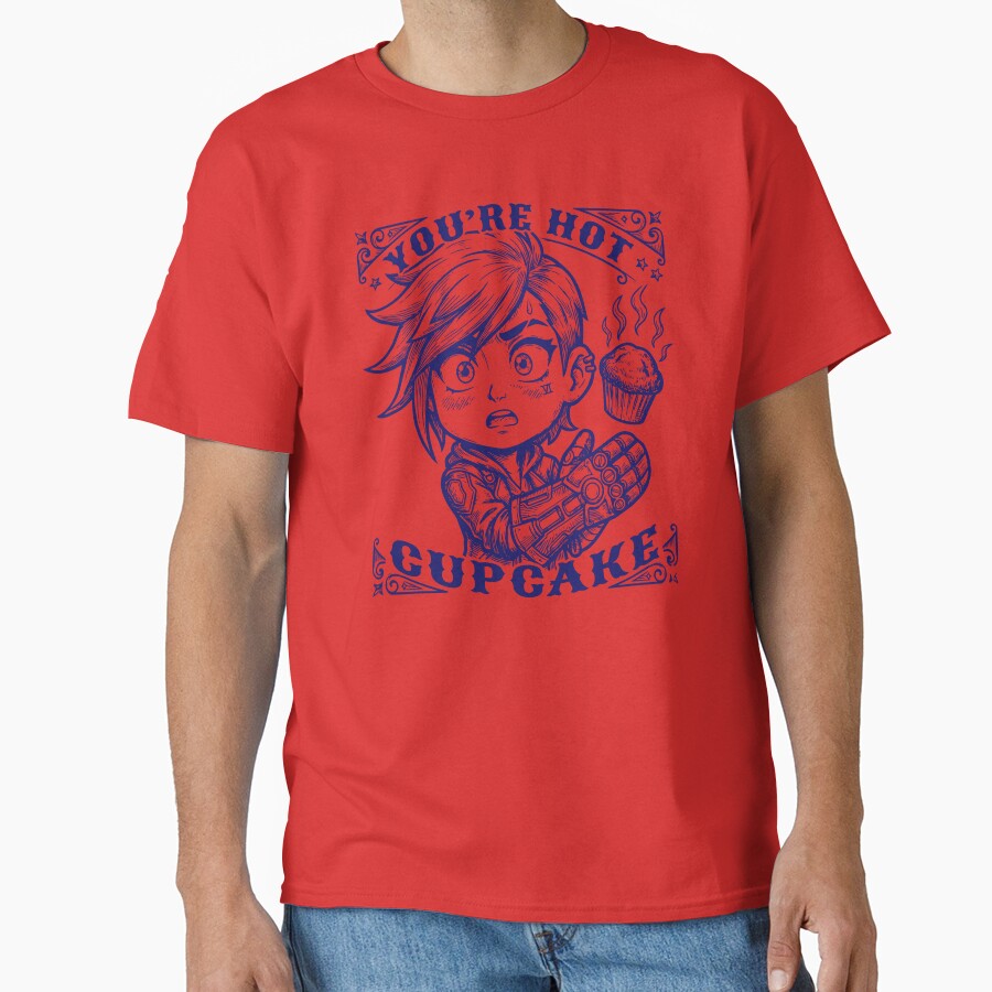 Vi Chibi Vintage Art Design You Re Hot Cupcake Arcane T-shirt - Image 5