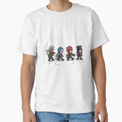 Arcane Chibi Crossover Abbey Road Style T-shirt