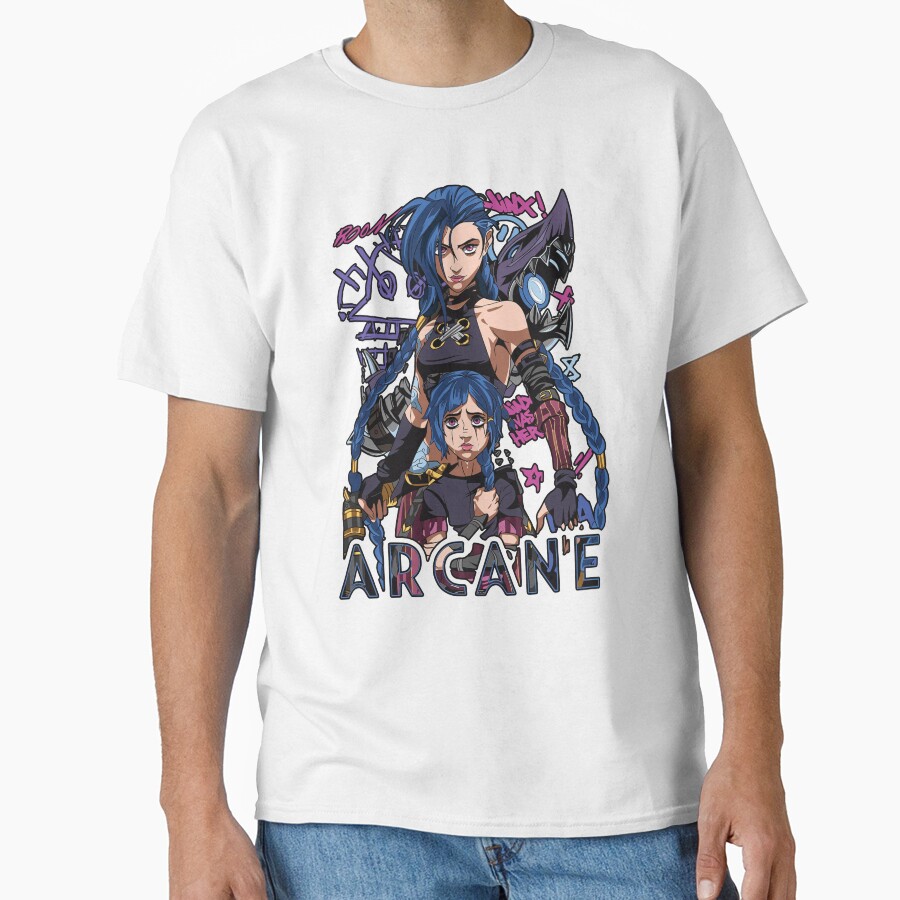 Jinx Two Versions Arcane T-shirt - Image 2
