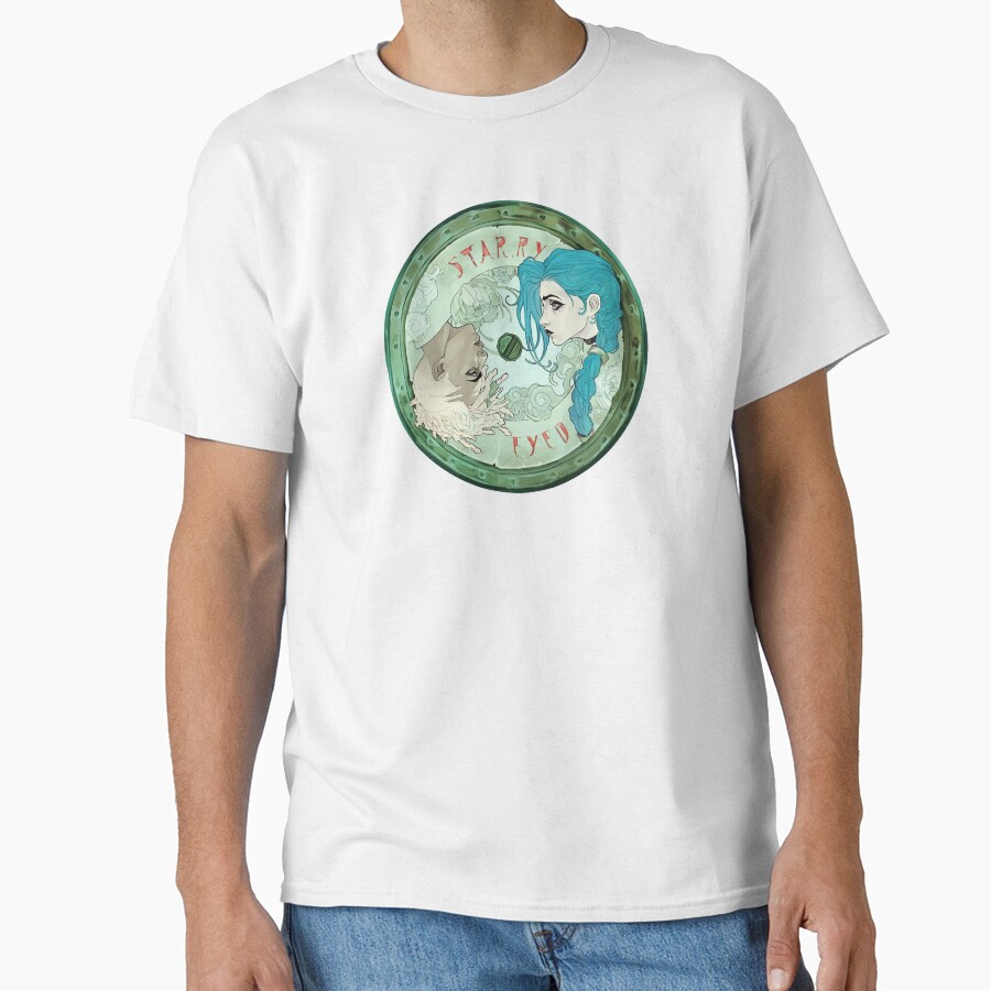 Arcane Jinx And Ekko Vynil Record T-shirt - Image 2