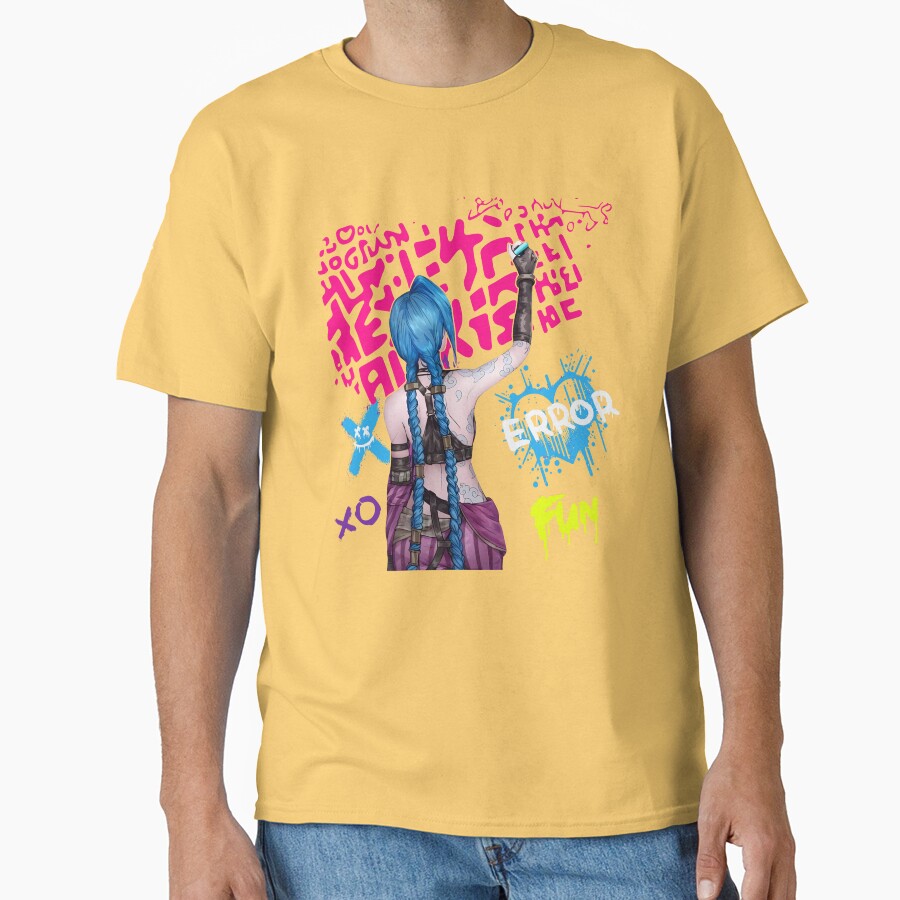 Jinx Arcane Graphic Style T-shirt - Image 6