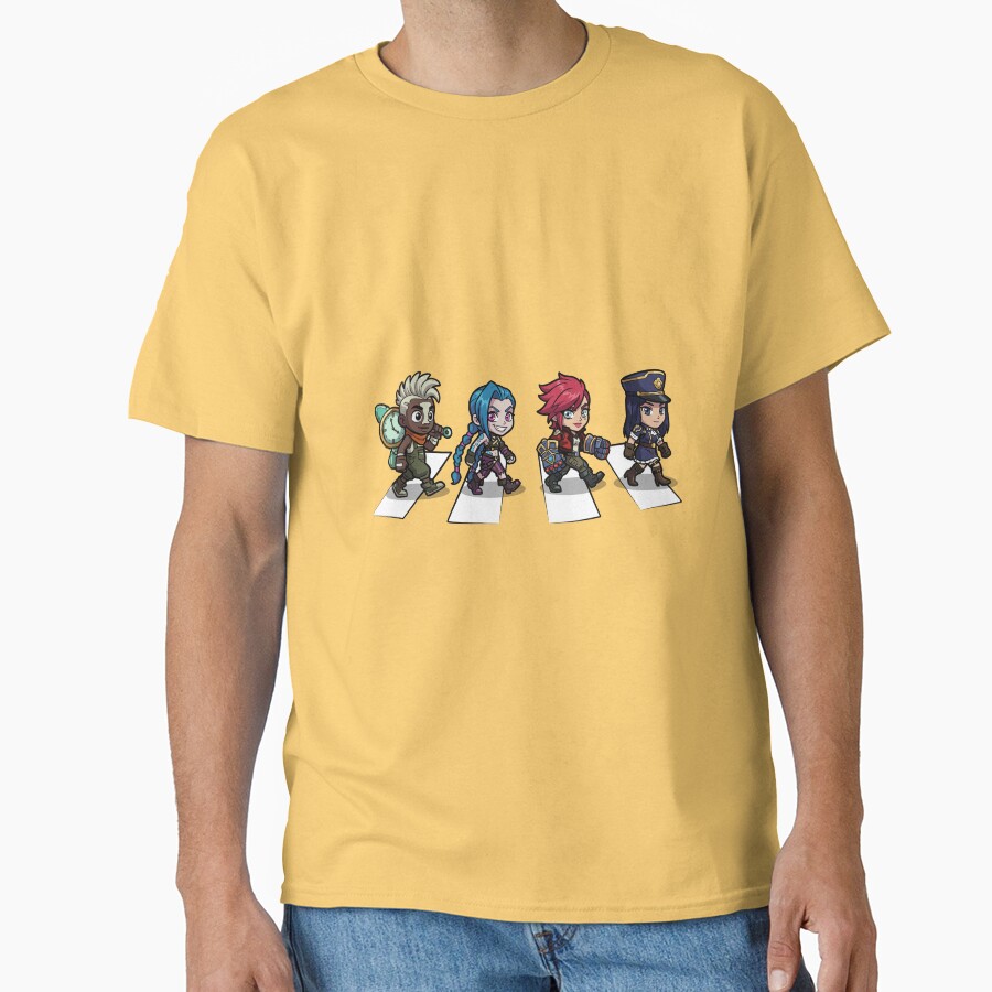 Arcane Chibi Crossover Abbey Road Style T-shirt - Image 6