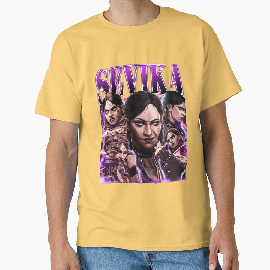 Arcane Sevika Purple Design T-shirt - Image 6