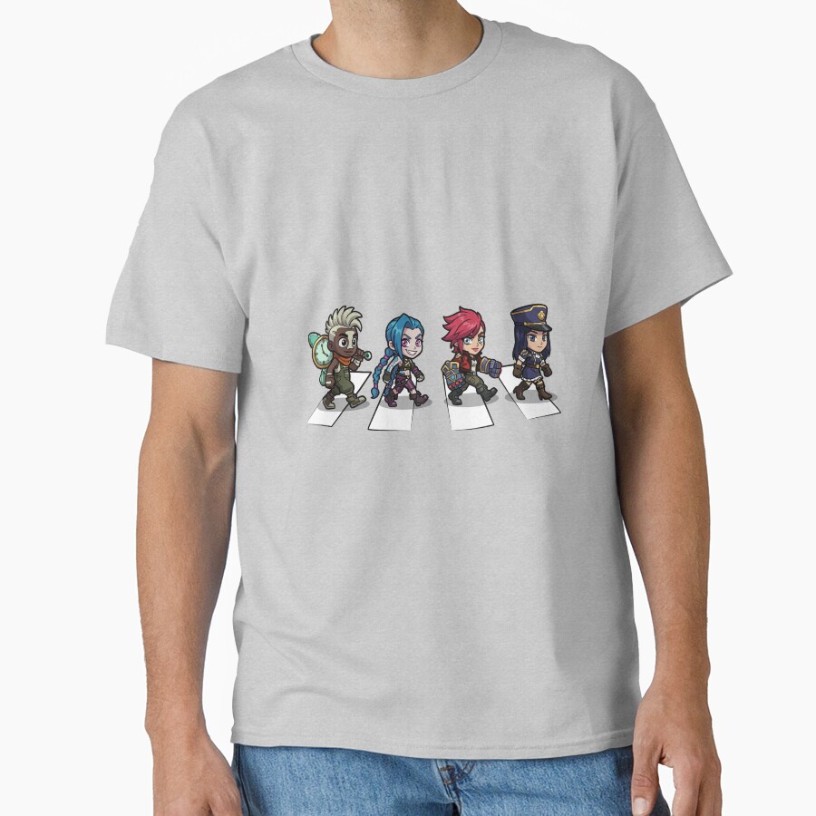 Arcane Chibi Crossover Abbey Road Style T-shirt - Image 3