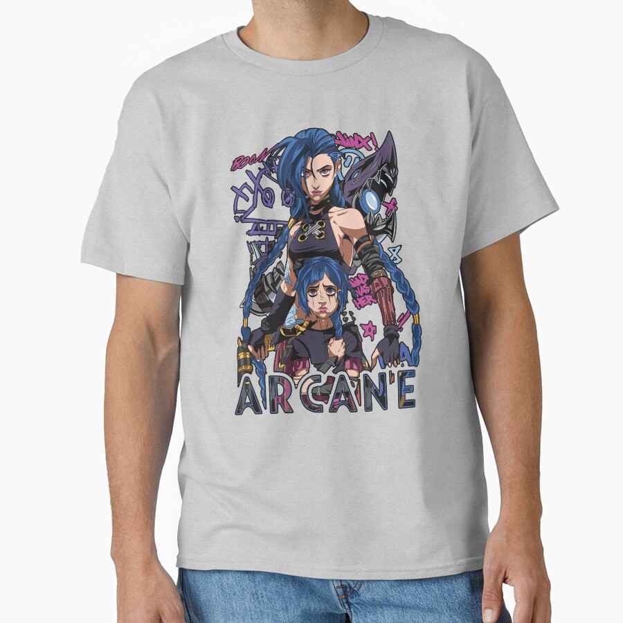 Jinx Two Versions Arcane T-shirt - Image 3