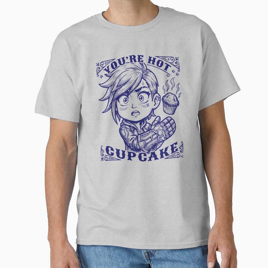 Vi Chibi Vintage Art Design You Re Hot Cupcake Arcane T-shirt - Image 3