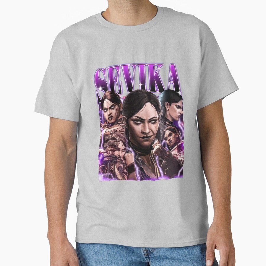 Arcane Sevika Purple Design T-shirt - Image 3